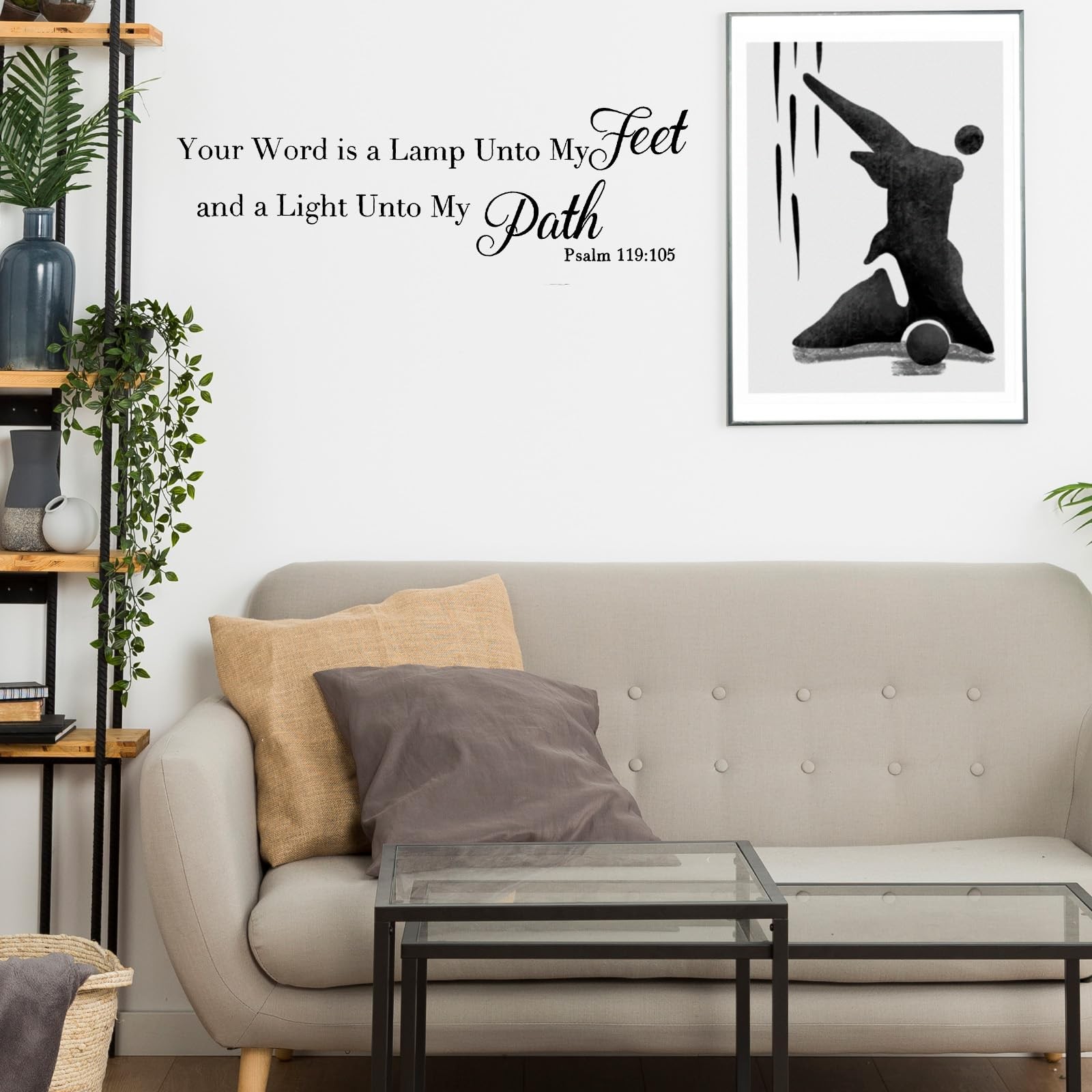 7 Pcs Bible Verse Wall Stickers Inspirational Quote Wall Decals Religious Mot…