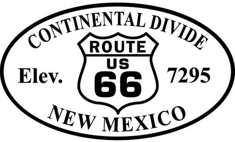 Continental Divide US Route 66 New Mexico Postcard Sized Vinyl Sticker 6" x 3.5"