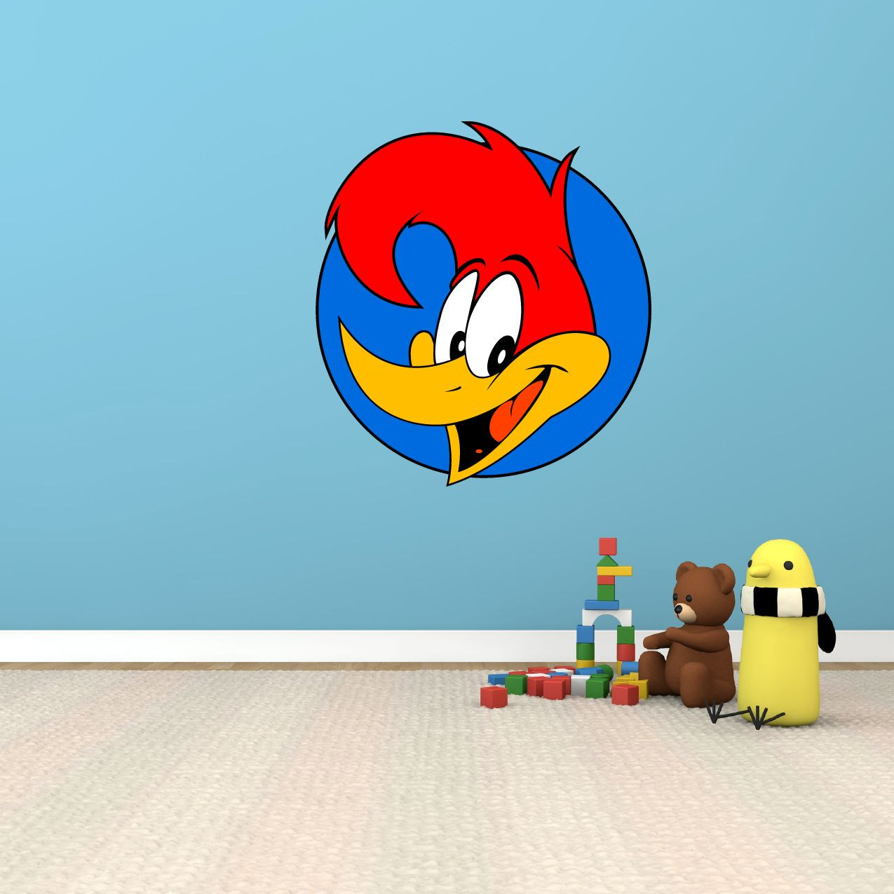 Woody Woodpecker Funny Cartoon Kids Room Wall Decor Sticker Decal 22"X25"