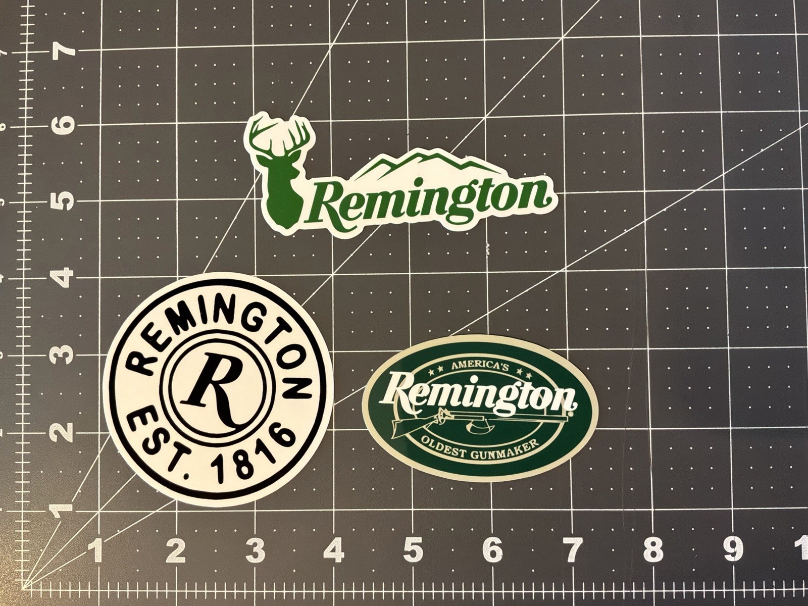 Remington Firearms Stickers 3 Sticker Lot 3” And 4”
