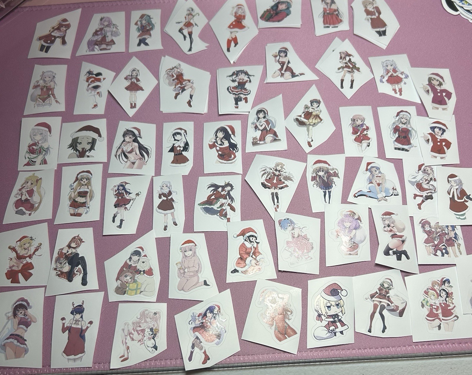 waifu lewd sexy girl anime christmas stickers