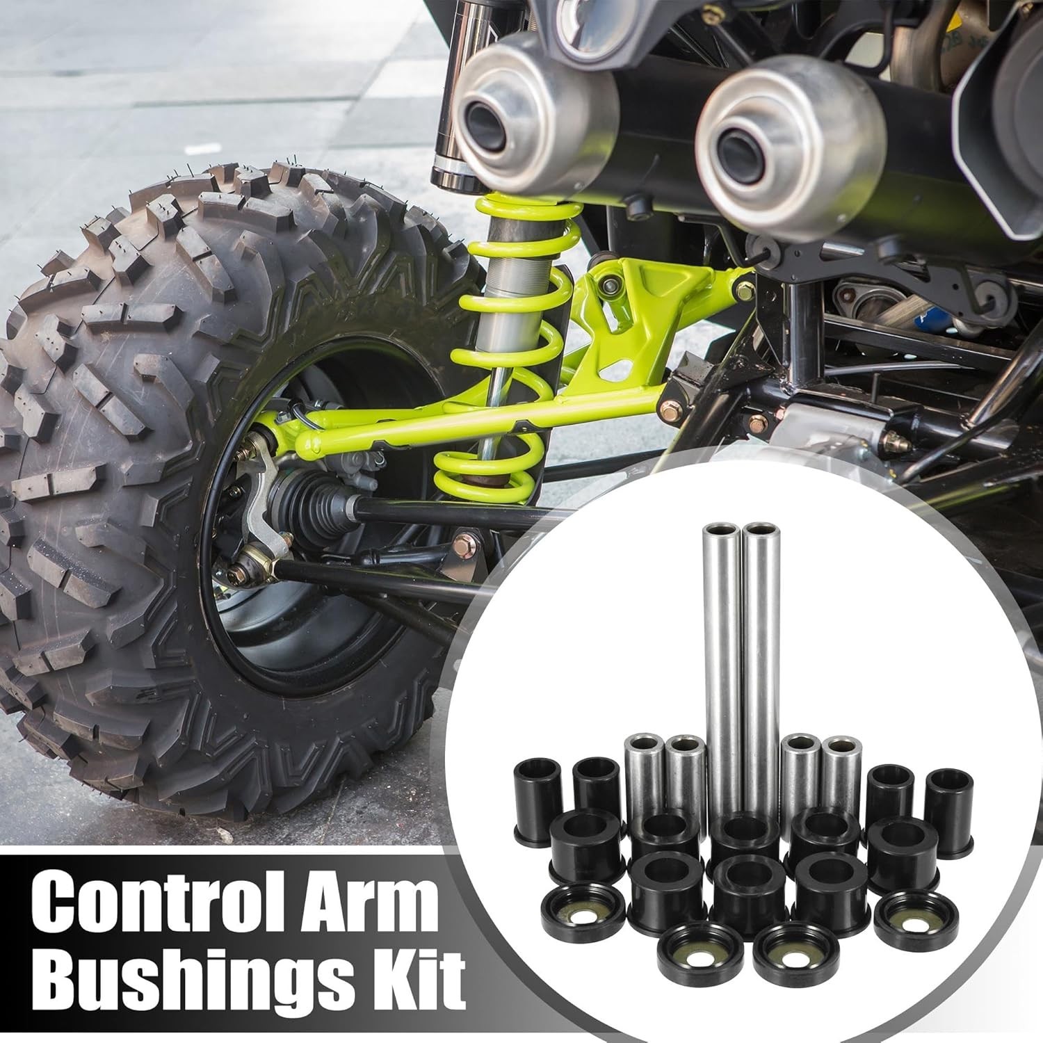 Front Upper and Lower Control Arm Bushings Kit Suspension for Honda 500 Foreman