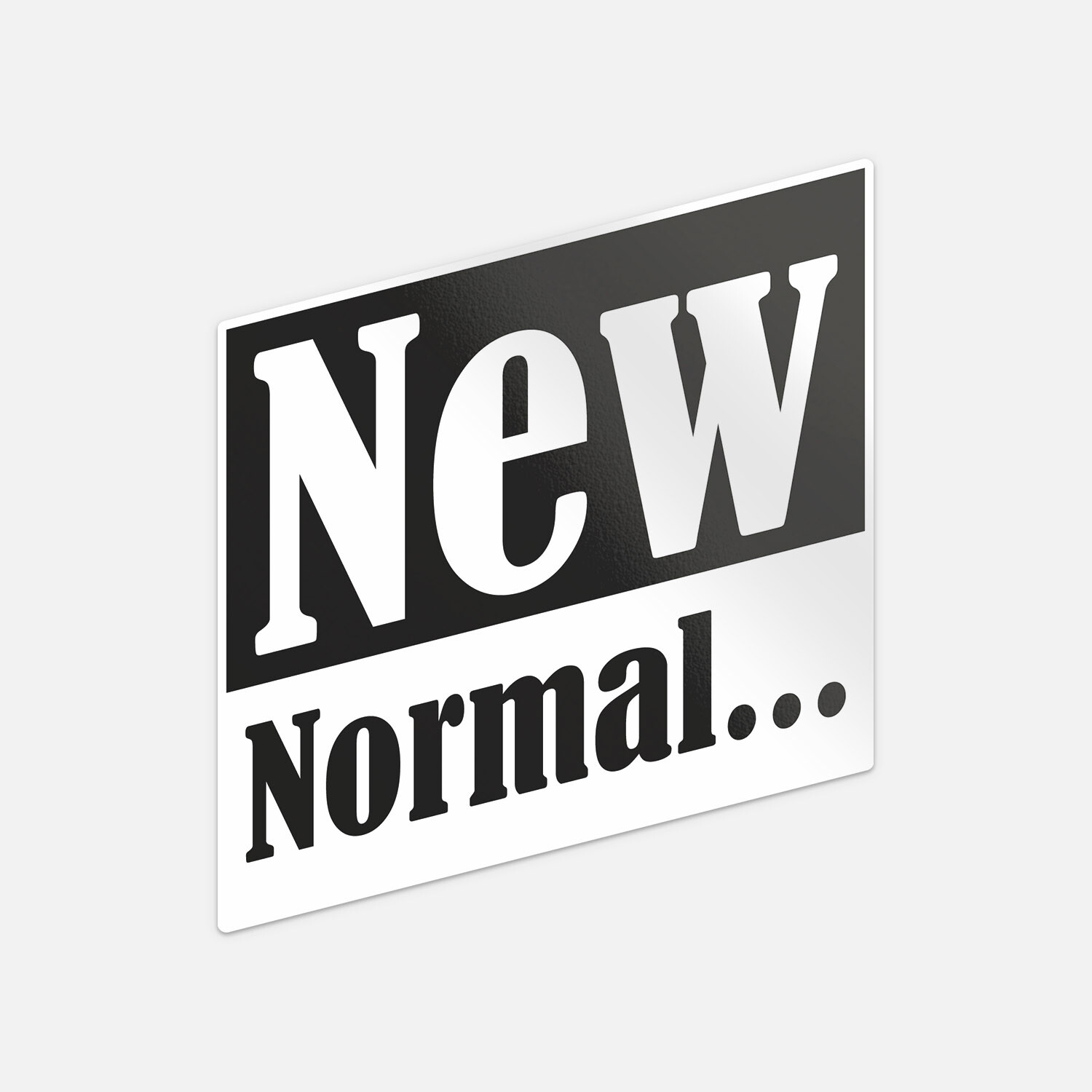 New Normal Quote Car Bumper Vinyl Sticker Decal
