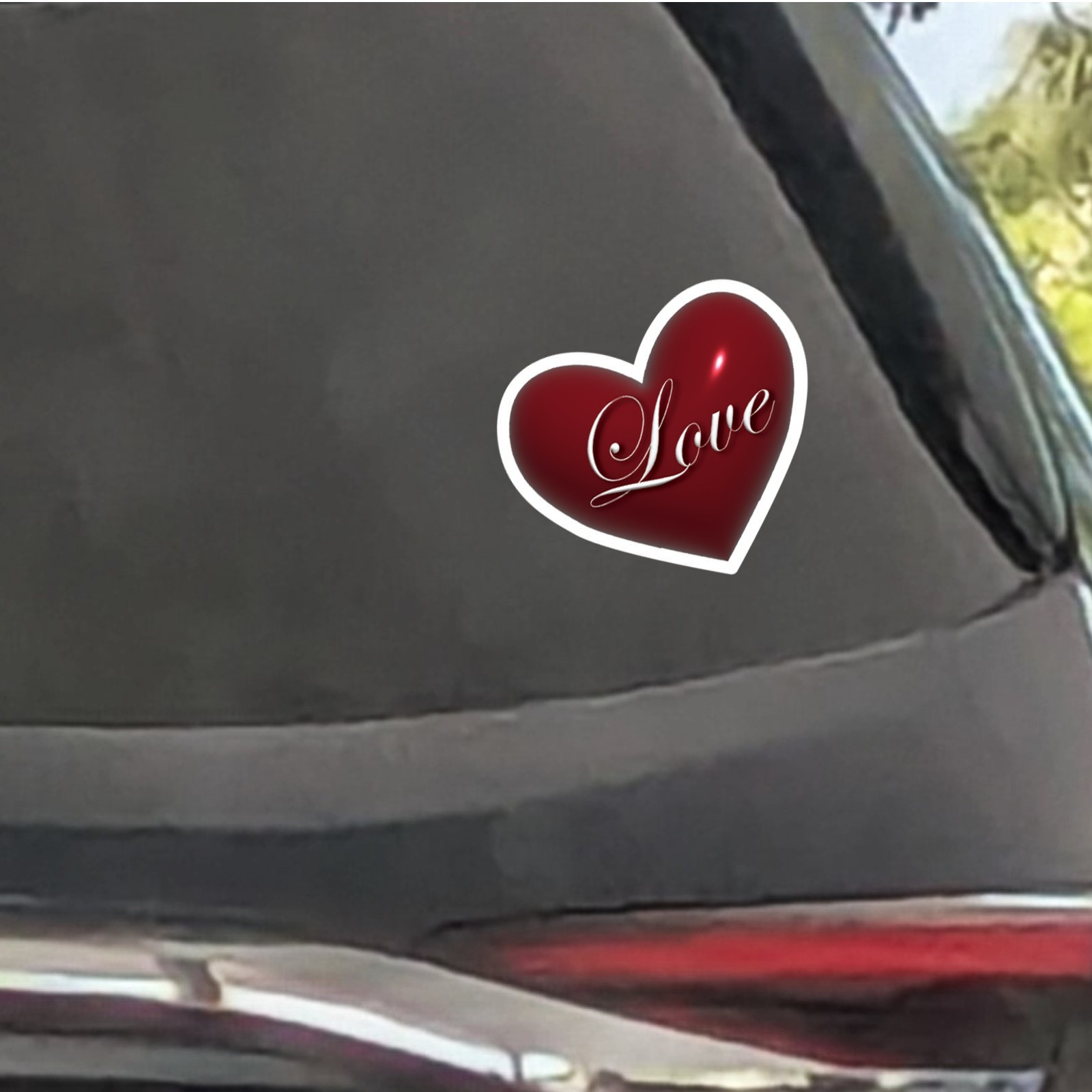 Red Heart Love Vinyl Sticker Romantic Valentine Waterproof Decal for Laptop Car