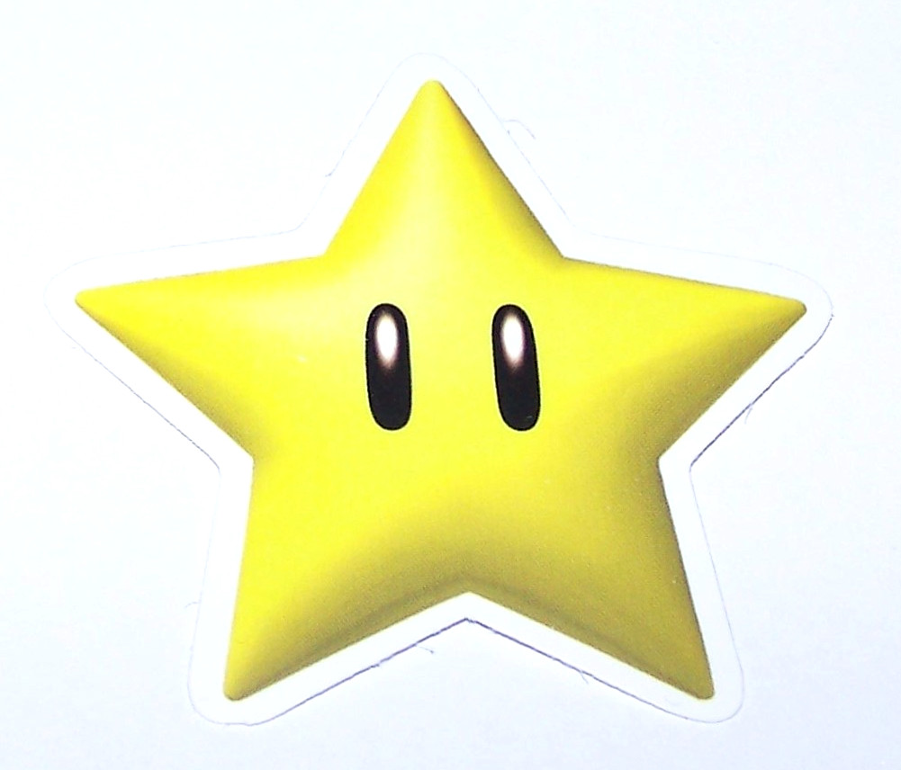 Super Mario Bros. – Cut Sticker Decal Movie Nintendo Video Game SUPER STAR