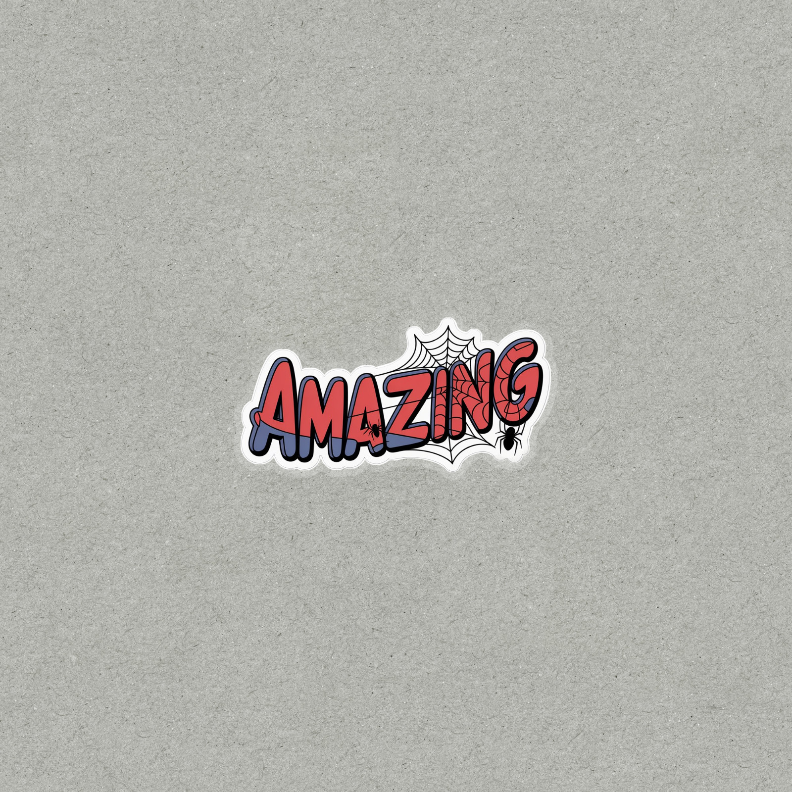Amazing Spider Web Comic Book Style Decorative Sticker #6425