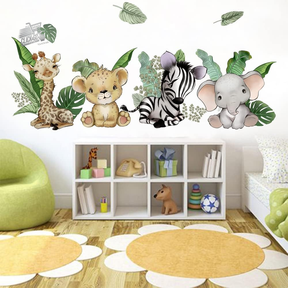 Green Palm Leaves Wall Stickers Tropical Plant Wall Decoration Wall Nature
