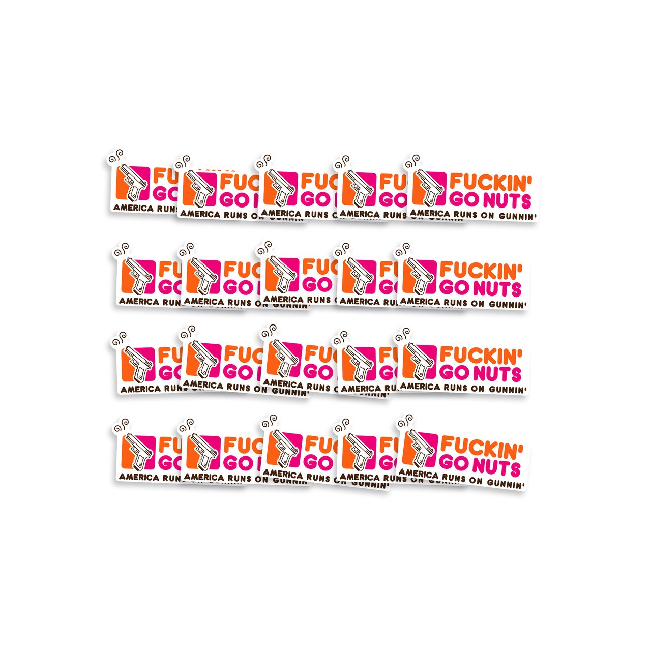 Fuckin' Go Nuts Sticker