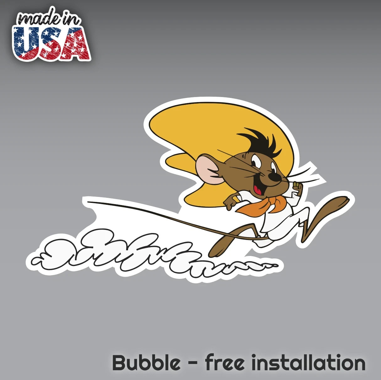 SPEEDY GONZALES FUNNY DECAL STICKER 3M USA TRUCK HELMET VEHICLE WINDOW WALL CAR