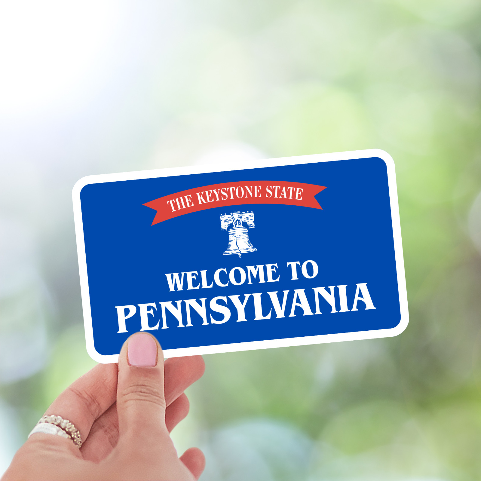 Welcome to Pennsylvania Sticker The Keystone State Vinyl Waterproof Decal
