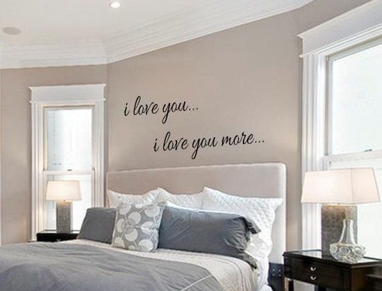 I LOVE YOU I LOVE YOU MORE Vinyl Wall Art Decal Words Lettering Quote Home Decor