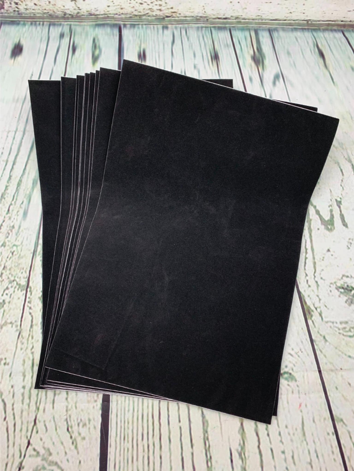 Black Felt Fabric Adhesive Sheets 10 Count Multipurpose Velvet Sheet