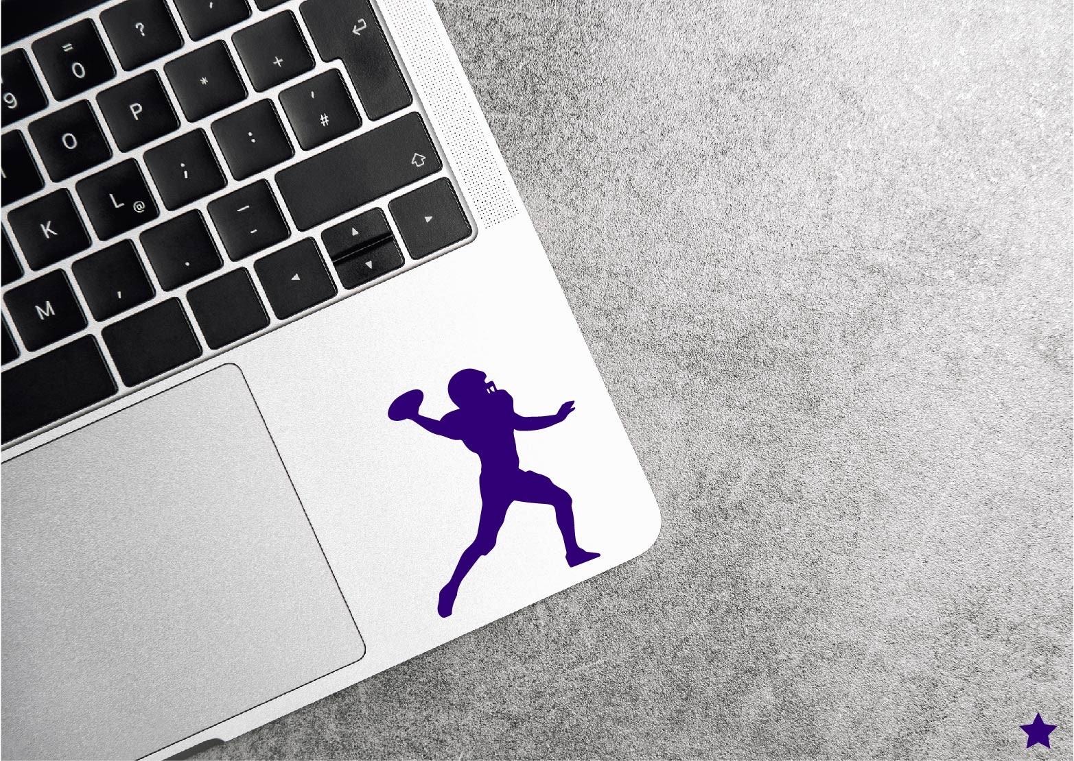 Football Player Decal Sticker School Quarterback Sports Ball Throw Team Life QB