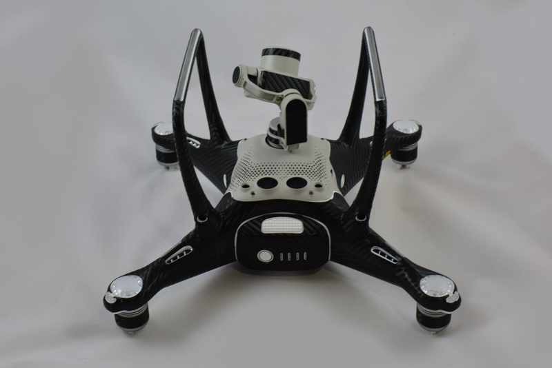 DJI Phantom 4 PRO / 4 COMPLETE Body Wrap Kit 3M Scotchprint USA – Carbon Fiber