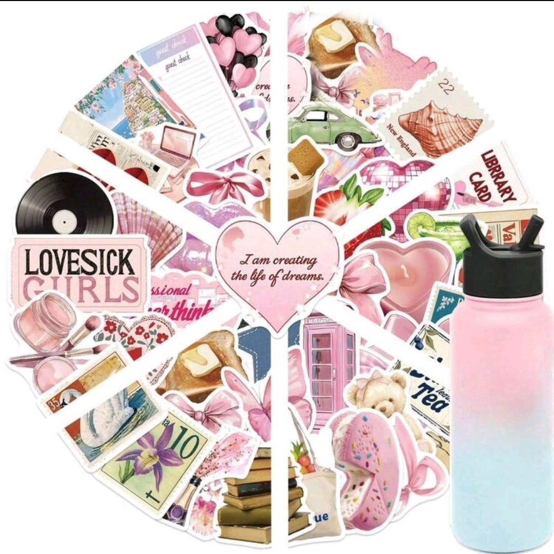 15Pcs Y2K Retro Stickers Cool Aesthetic Graffiti Waterproof Scrapbooks
