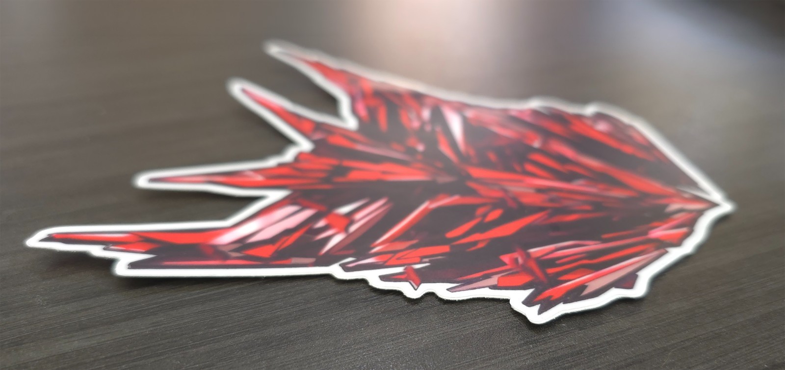 Decepticon Shattered Glass Transformers Emblem Fan Art Bloodstone (Red)