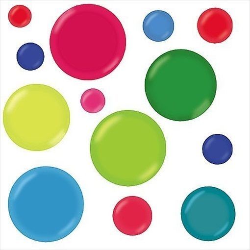 Colorful Bubbles Jumbo Peel & Stick Appliques 13355