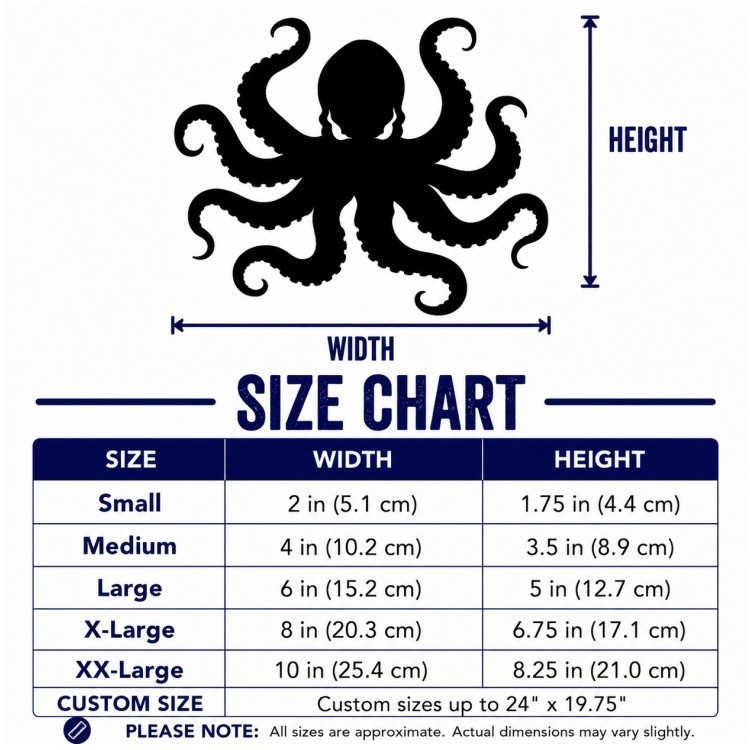 OCTOPUS Aggressive Decal Vinyl Window Sticker Laptop SEA OCEAN KRAKEN CTHULHU