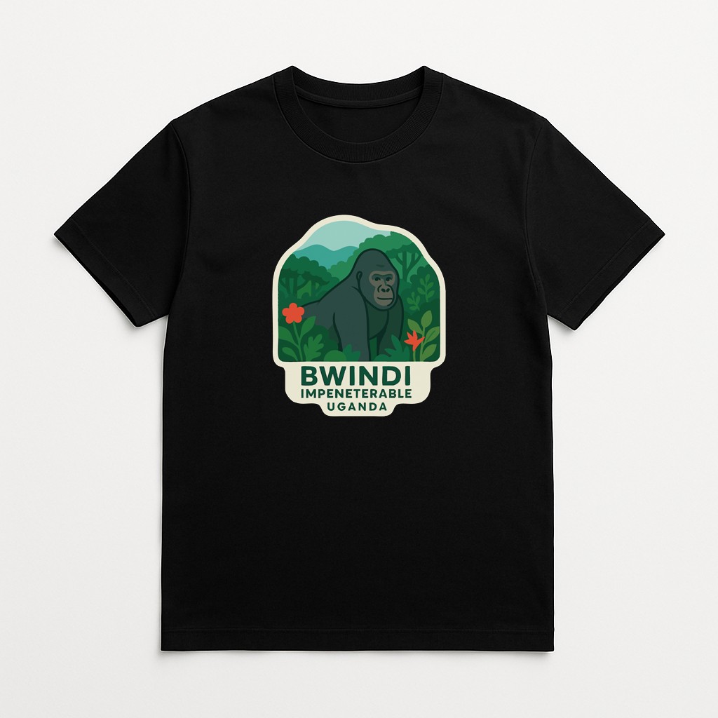Bwindi Uganda Iron On Heat Transfer Vinyl HTV Die-Cut World National Parks