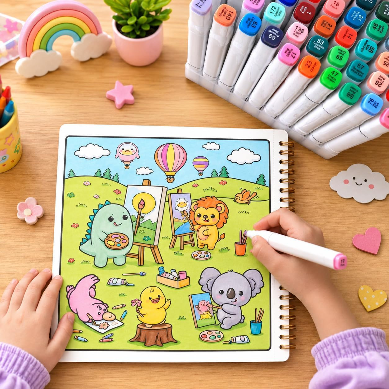 Emotional Support Animal Friends Sticker and Coloring Book – Sticker Scene, Cozy