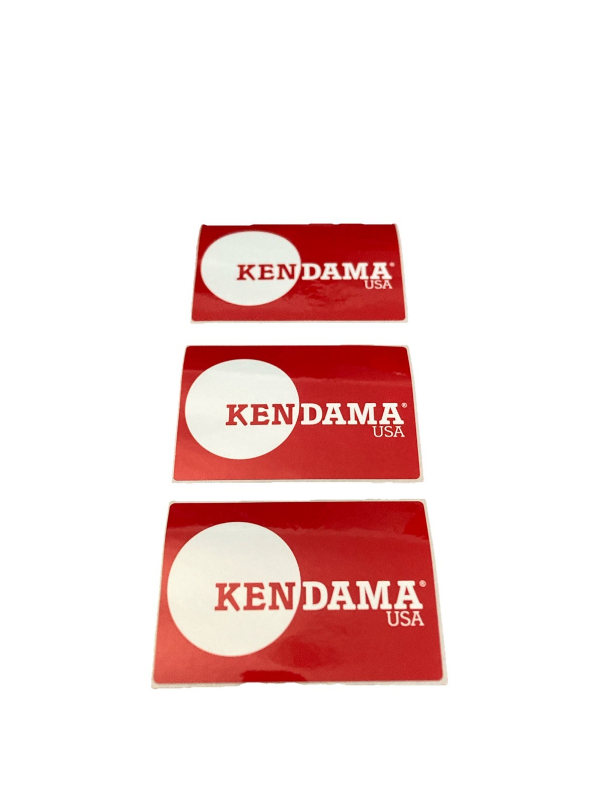 Kendama USA Red With White Stickers—9 Total—About 6” X 4” *See Description*