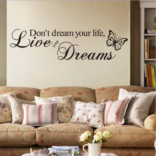 Removable Home Decor Quote Wall Sticker Bathroom Bedroom Vinyl Decal Kitchen