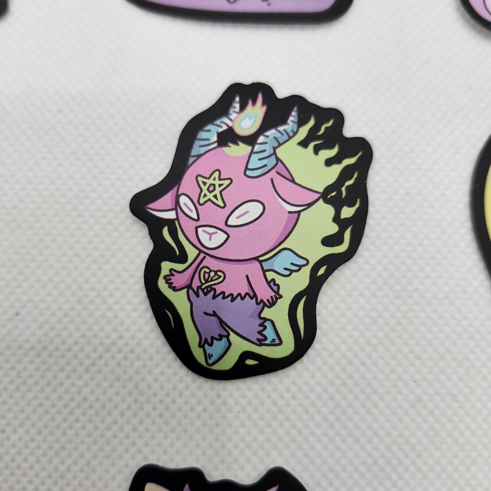 Lot Of 9 Morbid Goth Creepy Cute Dark Pastel Vinyl Waterproof Stickers Plushies