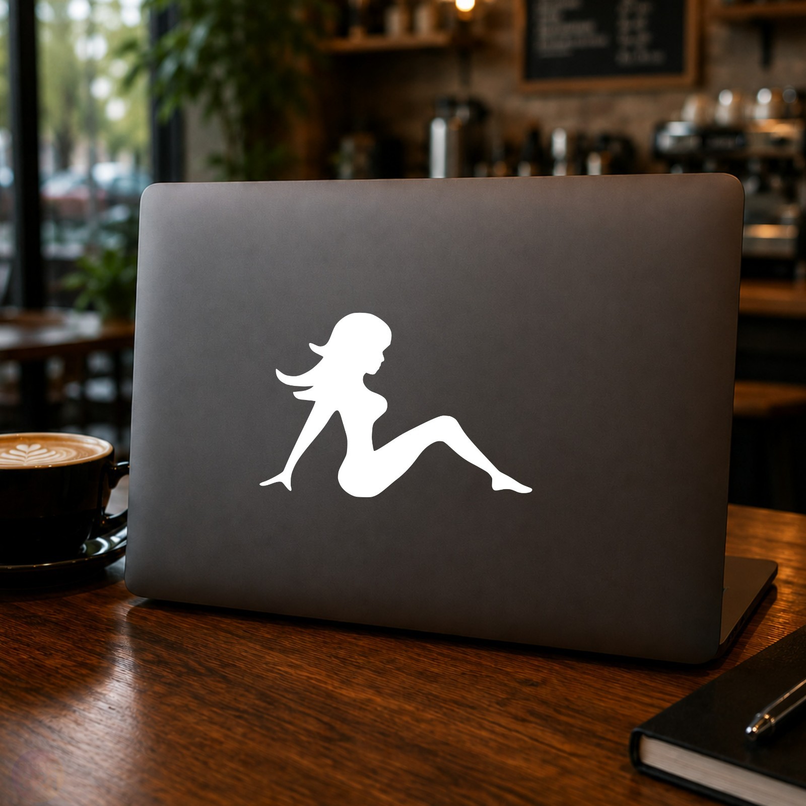 Trucker Mud Flap Girl 2X STICKER DECAL Truck Lady SILHOUETTE Classic Vintage