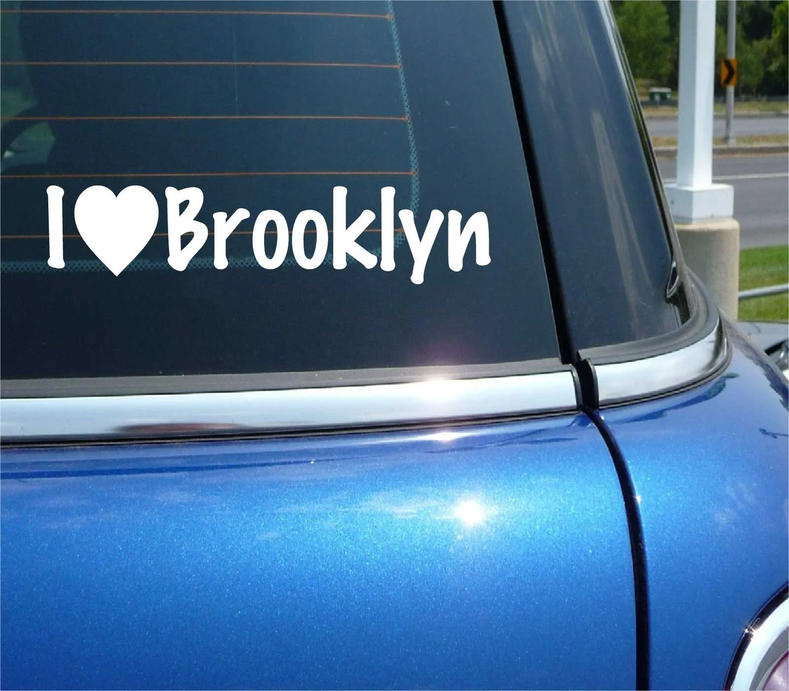 I LOVE BROOKLYN DECAL STICKER HEART NY NEW YORK BOROUGH HOME LIVE CAR FAMILY