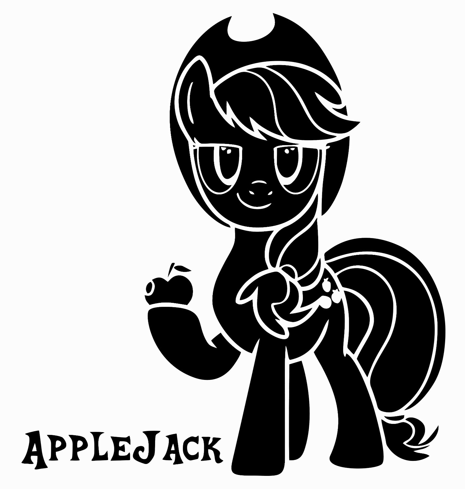 Kids Bedroom Applejack My Little Pony Decoration Vinyl Home Wall Art Decal 20×21