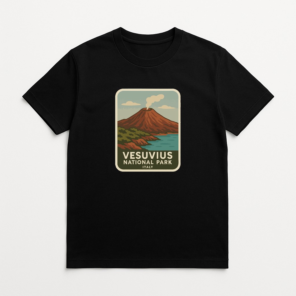 Vesuvius Italy Iron On Heat Transfer Vinyl HTV Die-Cut World National Parks