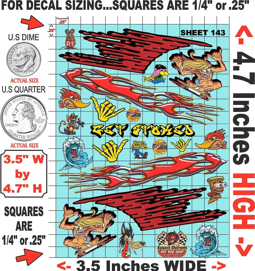 White Vinyl Sticker Sheet 143 -R/C MODEL Decal fits 1/24-1/16 Scale DIE-traxxas