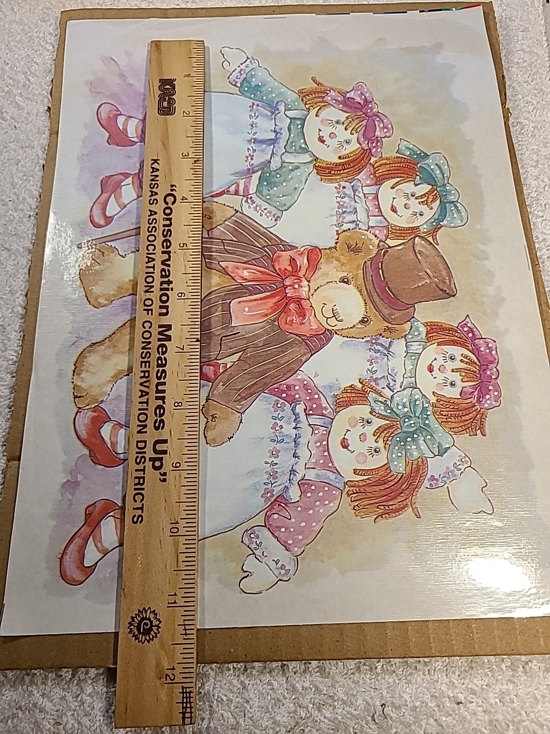 LOT OF 3 Springs Art Works Decorative Transfers Raggedy Ann & Andy