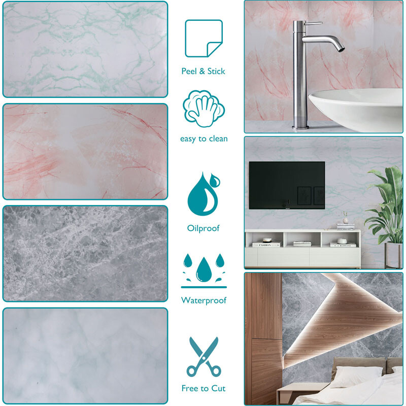 Papel Tapiz Removible Para De La Pared Del Cocina Autoadhesivo A Prueba De Agua