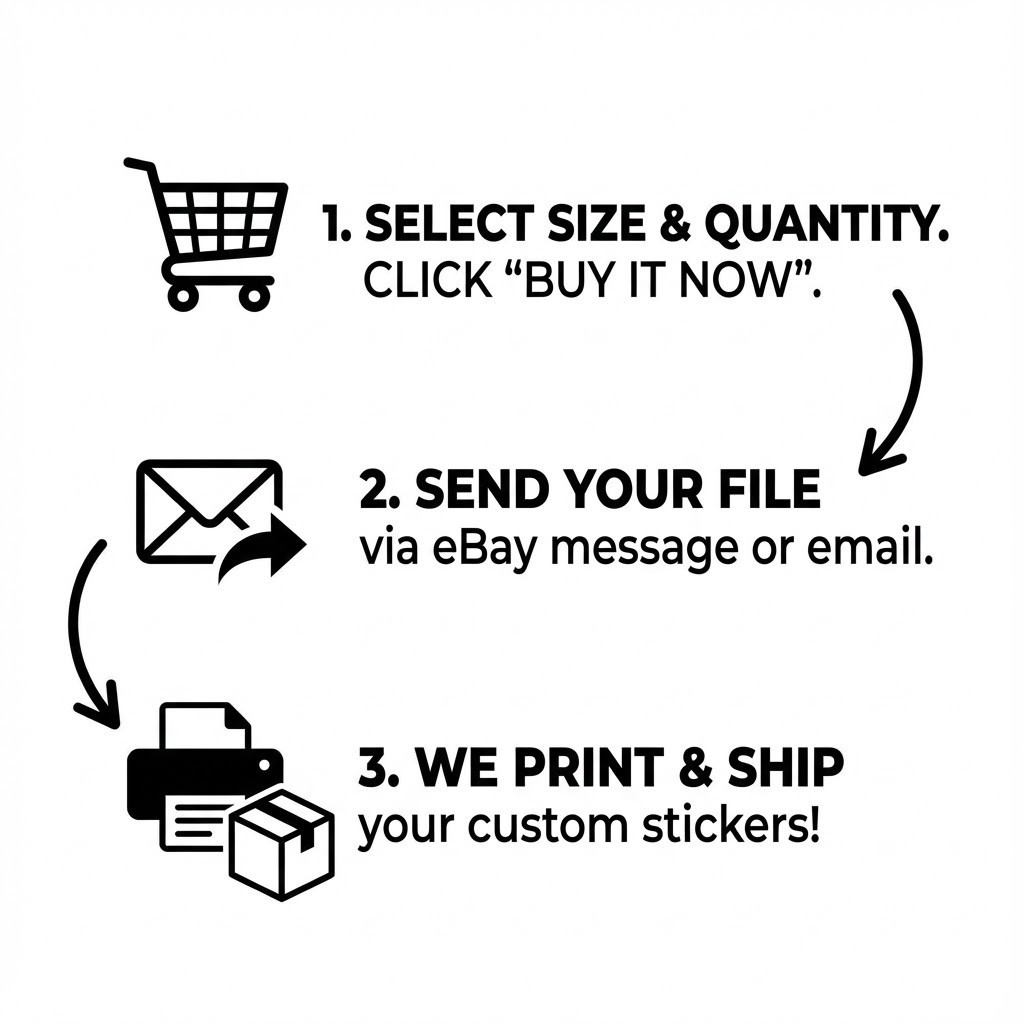 Custom Business Logo Stickers | Full Color Vinyl Waterproof 2"-20"