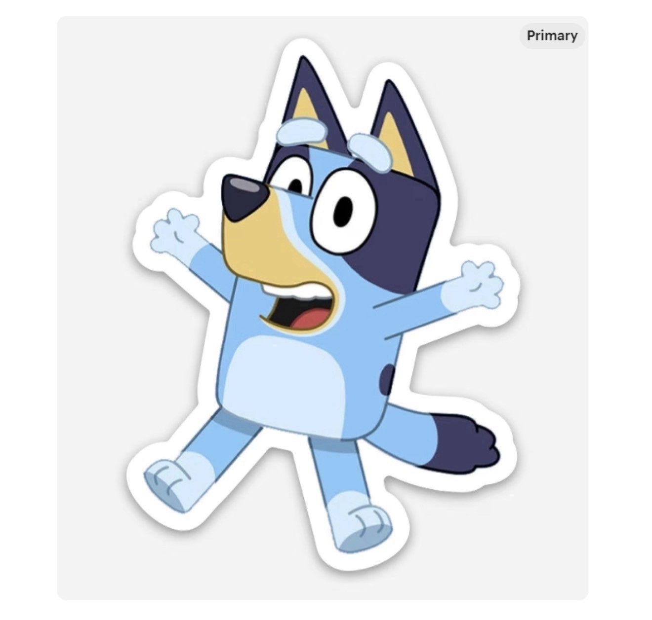 3” Bluey Sticker Bingo Disney Vinyl Decal Matte Finish Dishwasher Safe