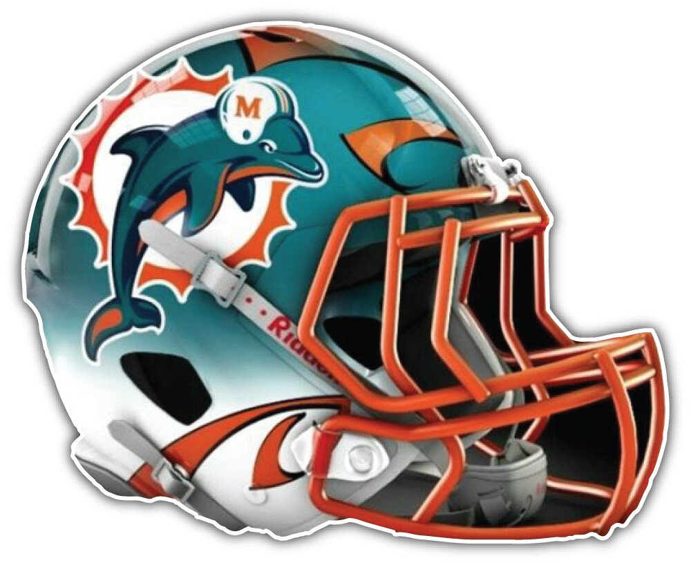Miami Dolphins NFL Football Logo Sport Car Bumper Sticker Decal "SIZES"