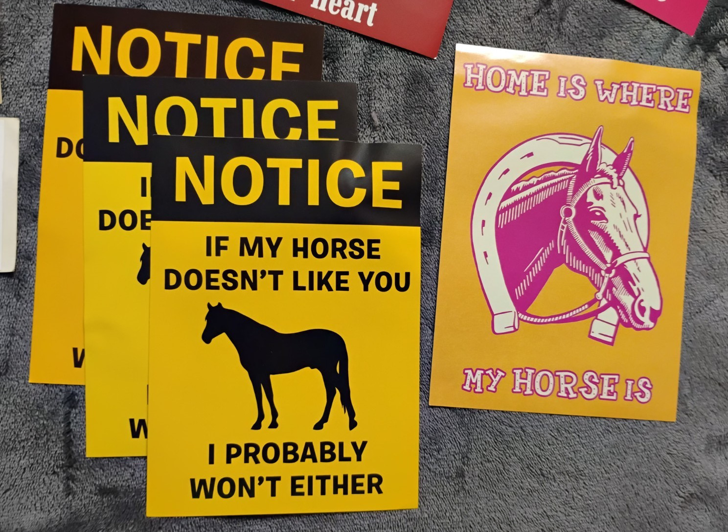 HUGE Variety Lot of Vintage Horse Stickers, Decals and Equestrian Collectibles
