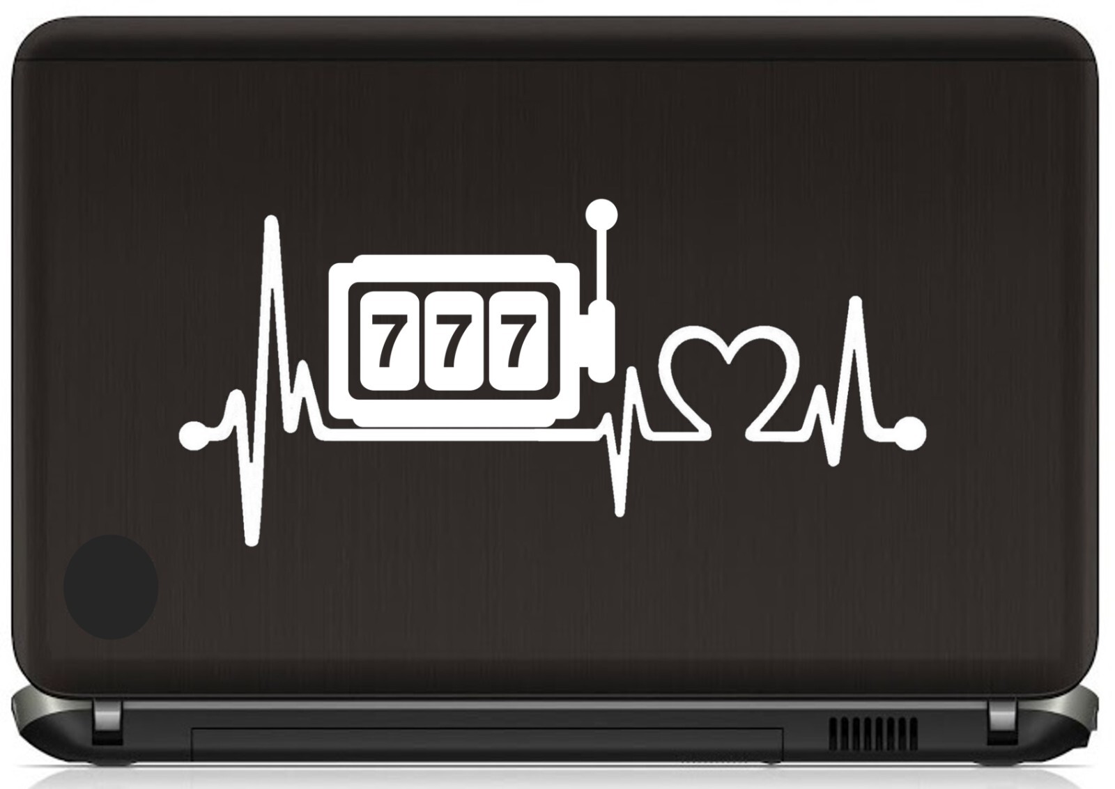 Slot Machine Heartbeat Lifeline Decal Sticker Casino Gambling Slots Vegas BG960