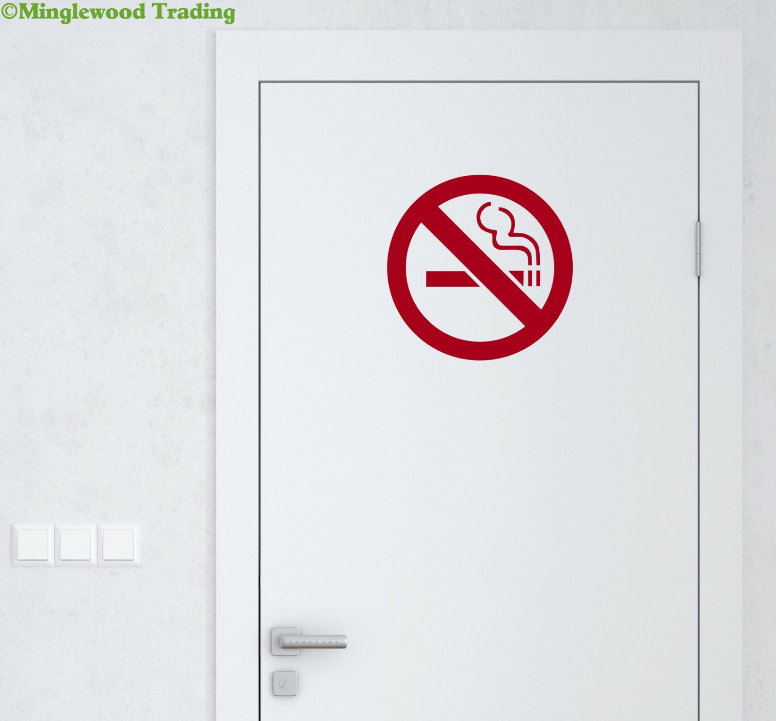 NO SMOKING Sign – Vinyl Decal Sticker – Die Cut Sticker
