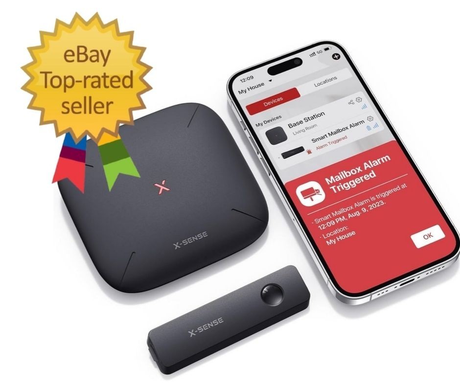 Smart Mailbox Alarm, Wireless Long Range Mailbox Alert, Mailbox Sensor with SBS5