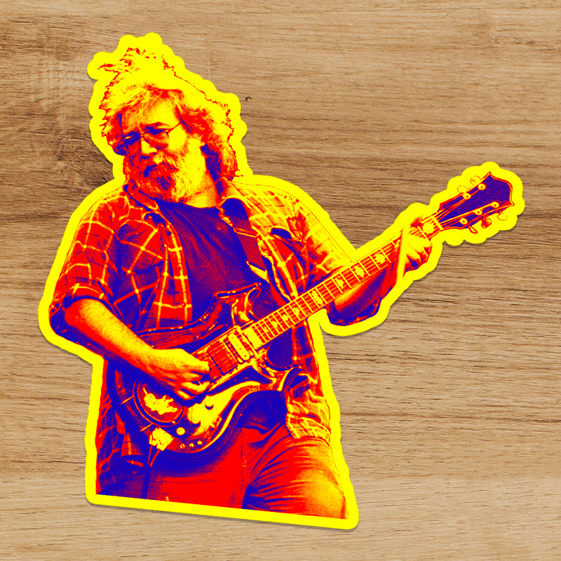 Grateful Dead Jerry Garcia Psychedelic Premium Quality Vinyl Sticker 3in