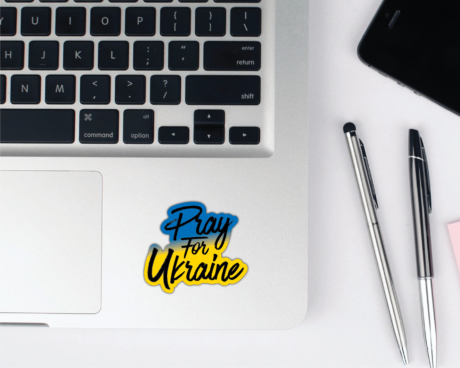 UKRAINE Flag Sticker Decal Vinyl Laptop cell phone Car Window Pray for Ukrainian