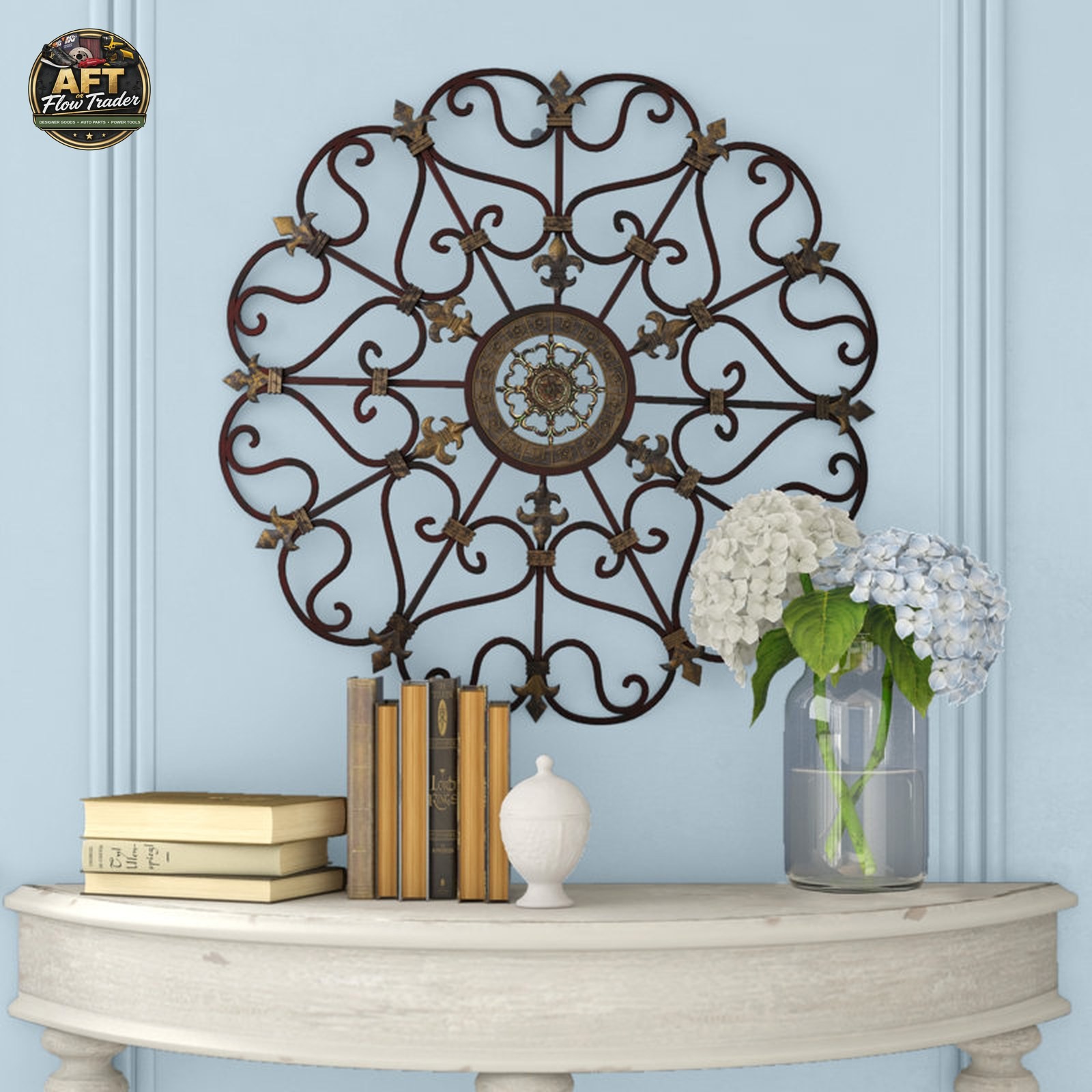 Charlton Home Traditional Abstract Wall Decor on Metal