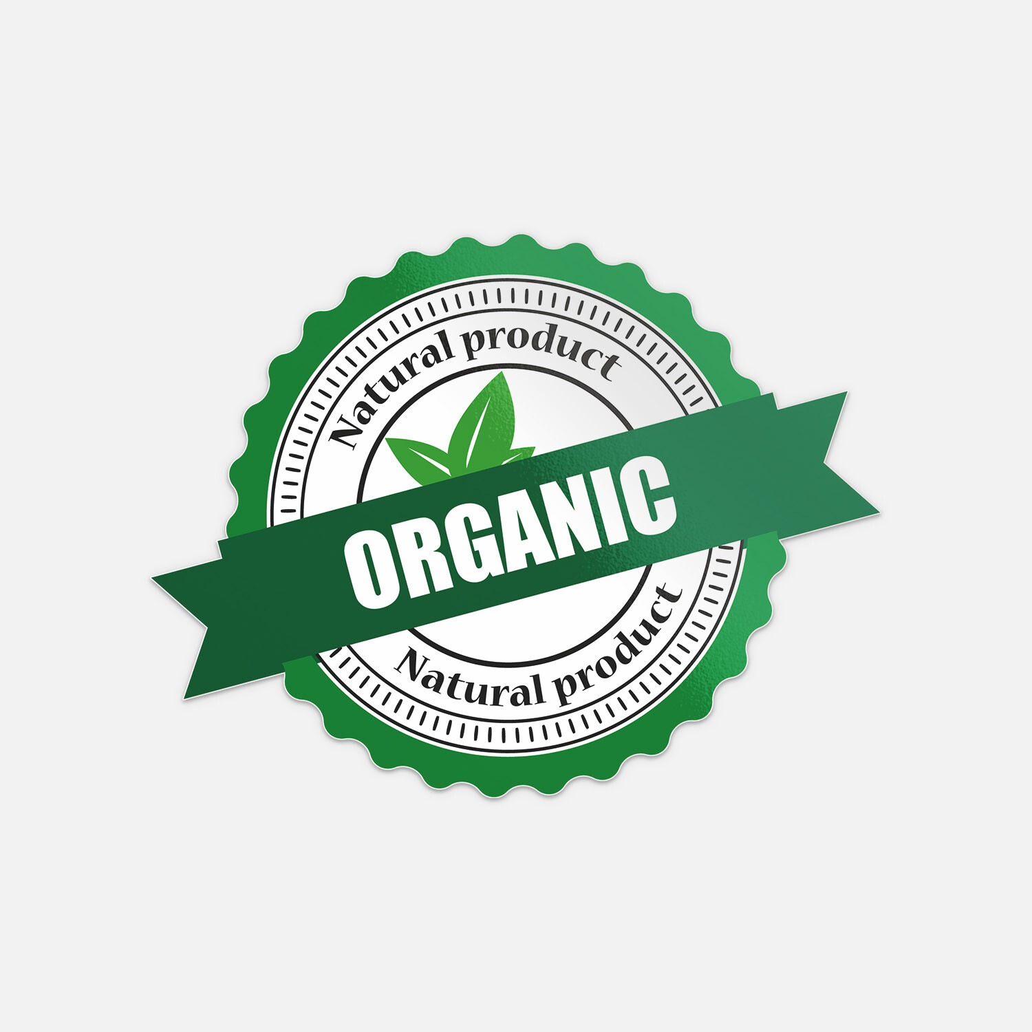 Organic Natural Food Product Vinyl Sticker Decal
