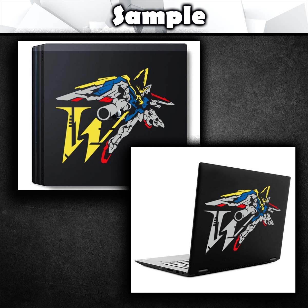 Wing Gundam Ver.Ka Vinyl Decal Sticker (Anime Mecha Car Laptop PC Tower Decor)