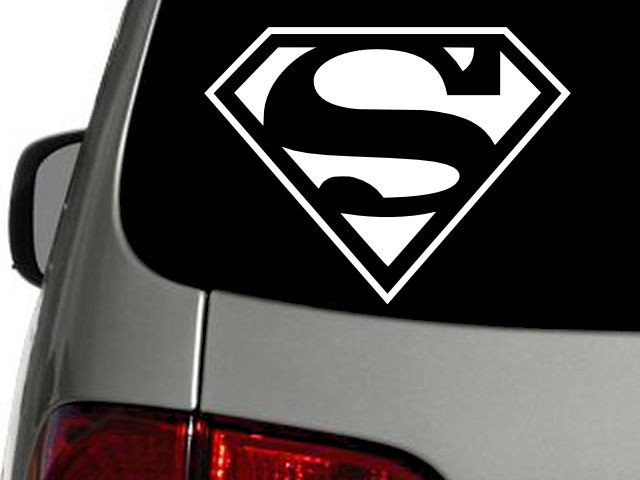 Superman Shield Vinyl Decal Car Window Wall Truck Sticker CHOOSE SIZE COLOR