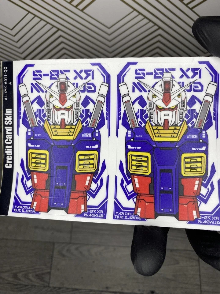 Mobile Suit Gundam Wing Credit Card Smart Sticker Skin Precut Small Chip Debit