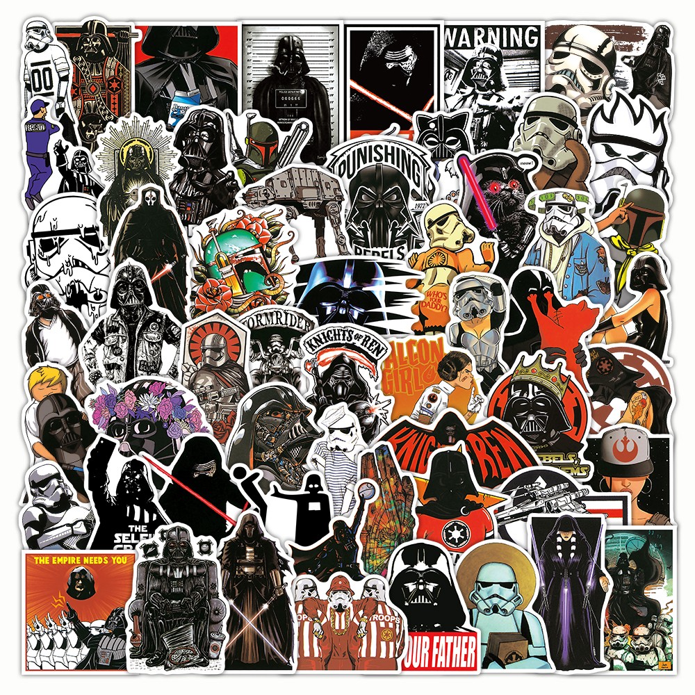 100Pcs Star Wars Stickers Bomb Laptop Skateboard Luggage Graffiti Decals Pack