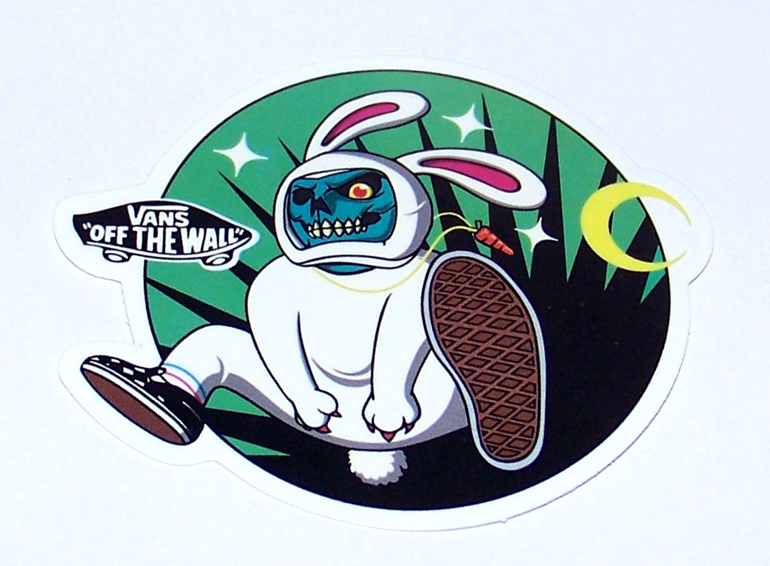 VANS – Logo Die Cut Sticker Decal Shoes Clothing VANS "Off The Wall"